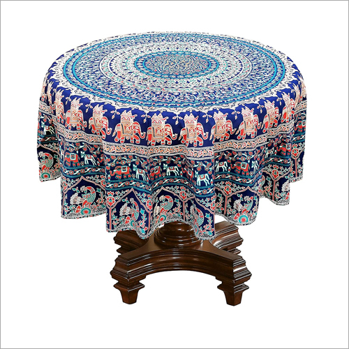 Elephant Bohemian Mandala Round Beach Table Mat