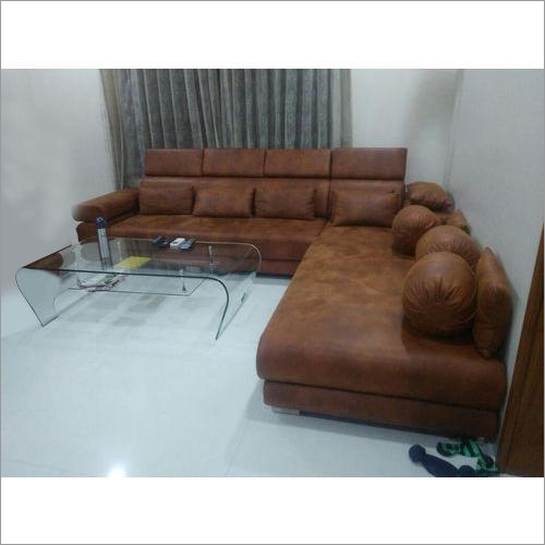 Deeaa Comfort Modern Designer Leather Sofa Set