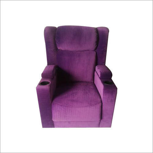 Purple Velvet Cinema Push Back Chair