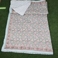 Cotton Hand  Block Printed Fine Quilt