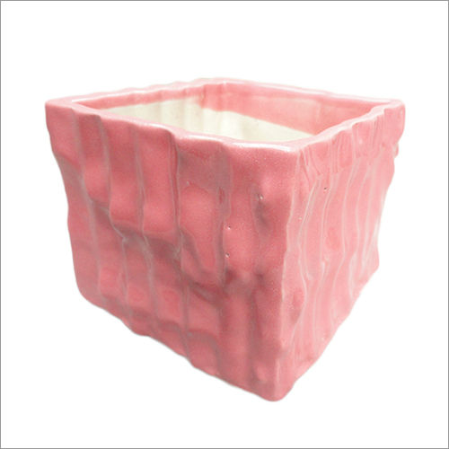 Pink Square Ceramics Pots