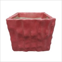 Pink Square Ceramics Pots