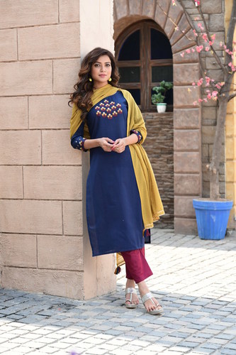 Designer Readymade Salwar Kameez Dupatta Set