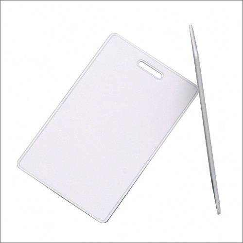 PVC Clamshell Cards - Polyvinyl Chloride, Rectangular, White Color, 1-3 Millimeter Thickness, 13.56 Megahertz Frequency | Durable and Versatile Design