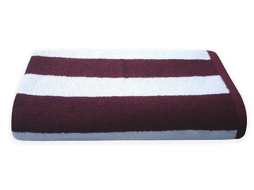 Divine Overseas Cotton Velour Bath Towel - Cabana Stripes