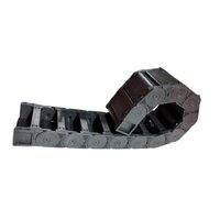 Cable Drag Chain - Nylon-66, 45x200 Mm, Matte Black | Semi Closed Type, Suitable For Agriculture And Machinery Usage, 1 Year Warranty, 3.70 Kg Weight