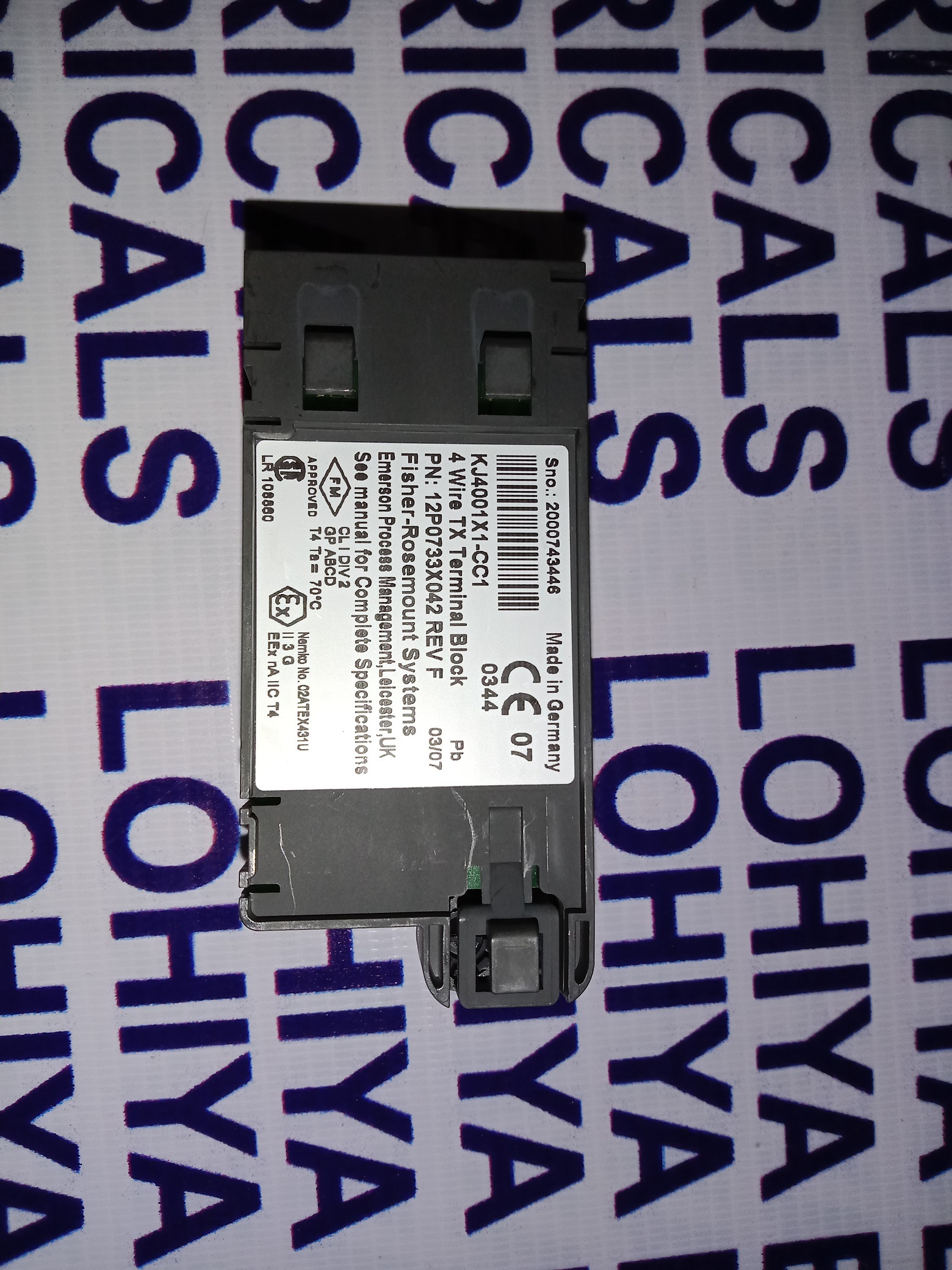 EMERSON TERMINAL BLOCK KJ4001X1-CC1