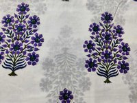Hand Block Mughal Printed Cotton Fabric