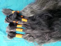 Non Chemicalized Indian Women Natural Grey Hair Extension