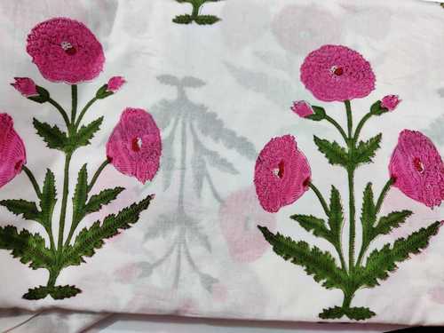 Indian Block Printed Mughal  Cotton Fabric
