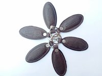 ML-FO-002 Dark Brown Leather Keychains