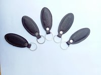 ML-FO-002 Dark Brown Leather Keychains