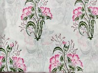 Pink Butta Printed Cotton Fabric