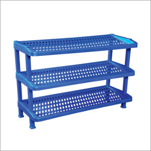 Blue Plastic Storage Rack