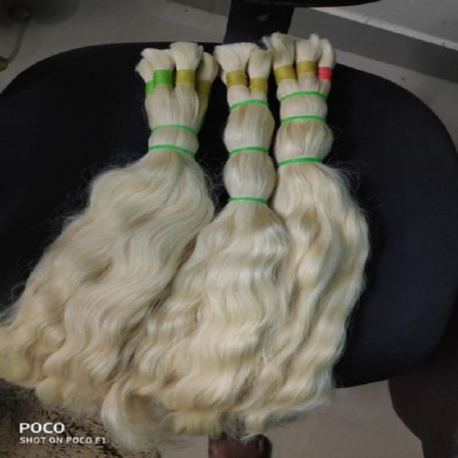 2022  Fresh Collections 613 Blonde Bulk Human Hair