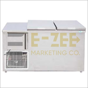 Stainless Steel Double Door Undercounter Refrigerator