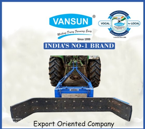Tractor Mounted Manure Scrapper - Color: Blue
