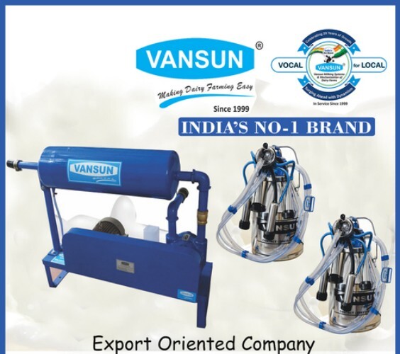 3Hp Double Bucket Milking Machine - General Use: Industrial