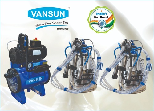 1HP- Double Bucket Milking Machine (VM2SS)