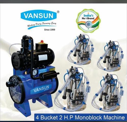 2Hp Four Bucket Milking Machine Motor Power: 2 Horsepower (Hp)