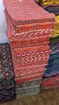 Colorfull  Ajrakh Printed Cotton Fabric