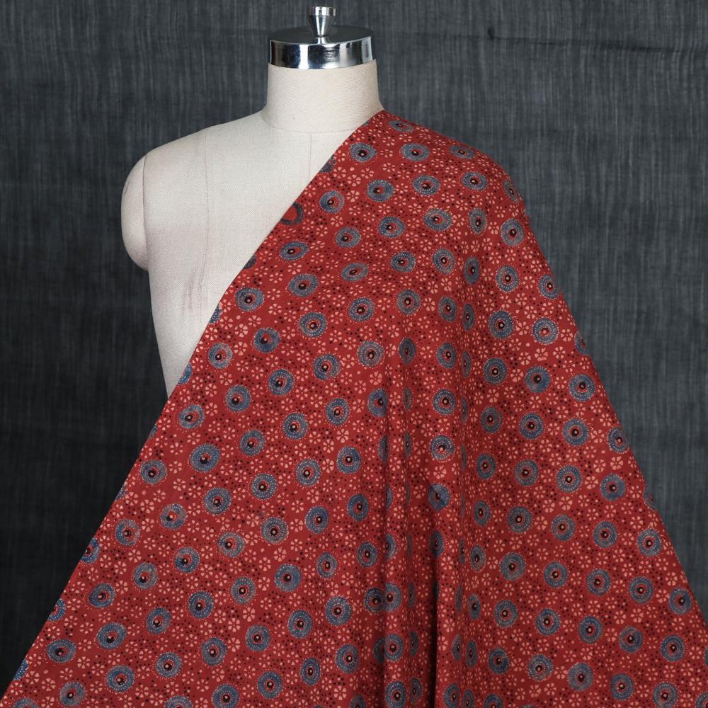 Colorfull  Ajrakh Printed Cotton Fabric