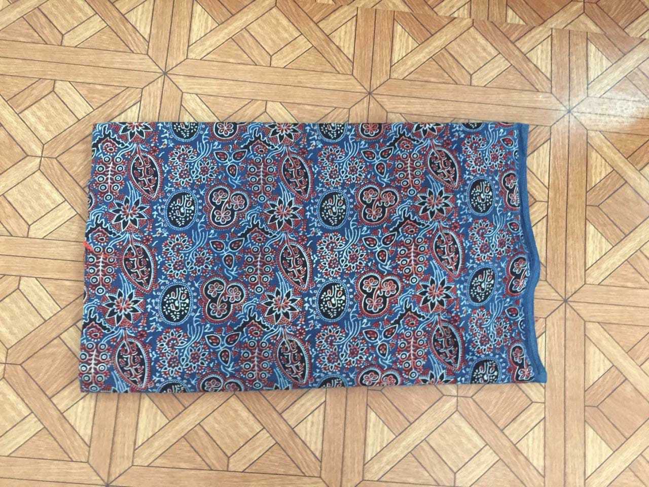 Jaipuri Ajrakh Printed Cotton Fabric