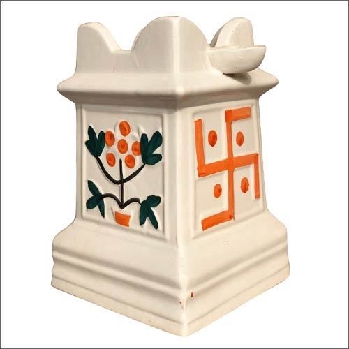 White Ceramic Tulsi Planter