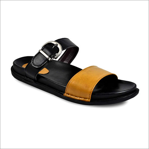 Mens luxury leather cheap slippers