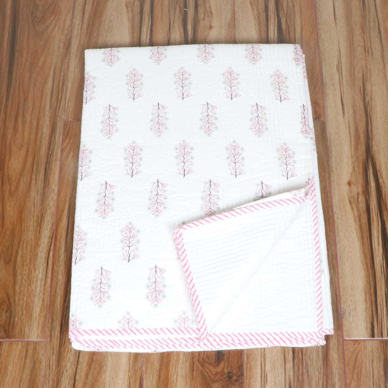 Sanganeri Block print AC Machine Blankets