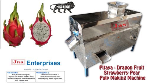 Pitaya - Dragon Fruit Strawberry Pear Pulp Making Machine