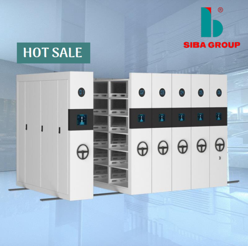 Machine Made Mobile Compact Shelving Filing Storage Cabinet