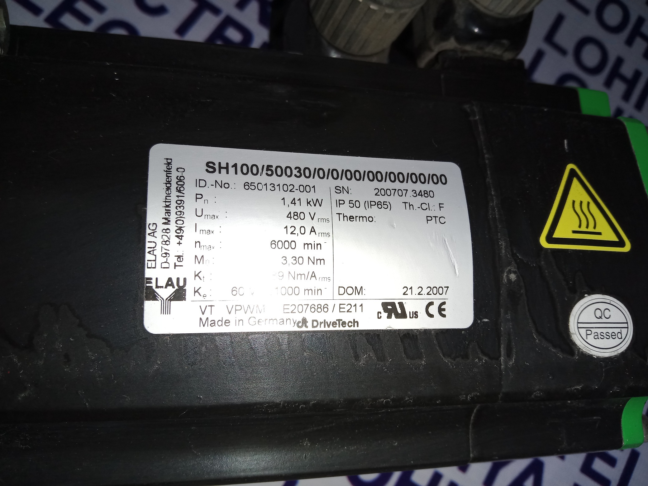EALU SERVO MOTOR SH100/50030/0/0/00/00/00/00/00