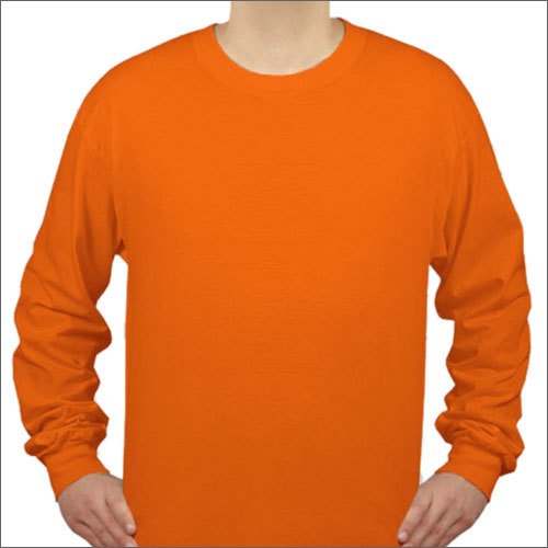 Orange Mens Long Sleeve T Shirt