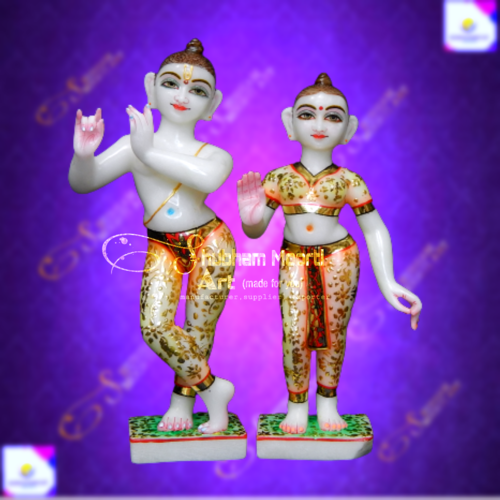 MARBLE ISCKON RADHE KRISHNA STATUE