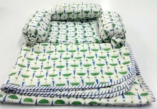 Block printed Baby Bedding Set