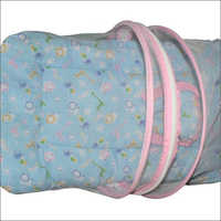 Baby Portable Mosquito Net Bed - Cotton Foam Medium Size | Sky Blue, Ideal For Home Use