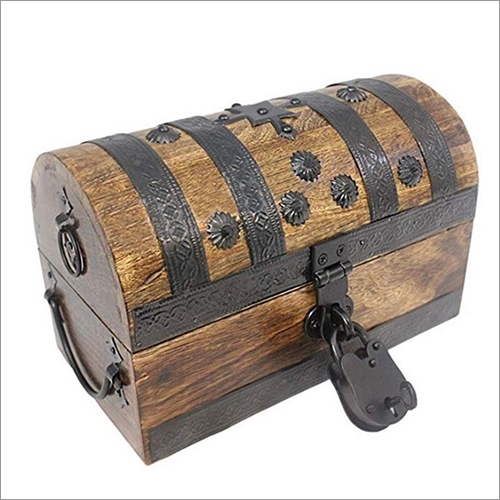 28x16.5x15 CM Round Wooden Box