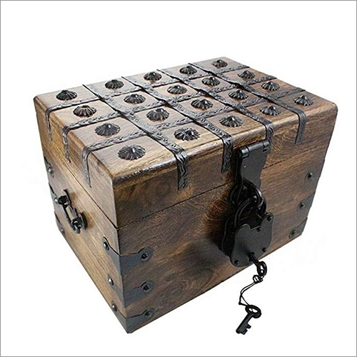 20x20x17.5 CM Square Wooden Box