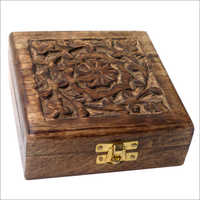 5x5x1.75 Inch Mango Wooden Box