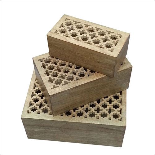 3 Pcs Set Of Jali Box