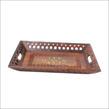 Wooden Fancy Tray By INDIA EXPO HANDICRAFTS