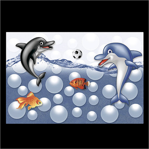 12X18 Inch Fish Series Ceramic Digital Wall Tiles