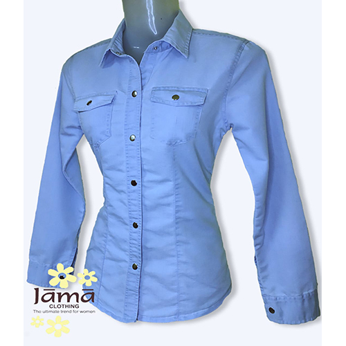 Ladies Denim Full Sleeve Shirt