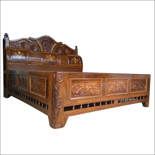 Wooden Carving Bed Home Furniture