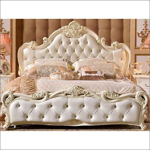 Carving Cushion Bed Home Furniture
