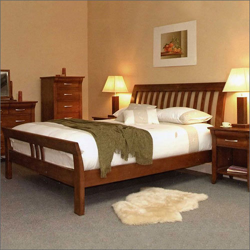 Wooden Designer Bed Home Furniture