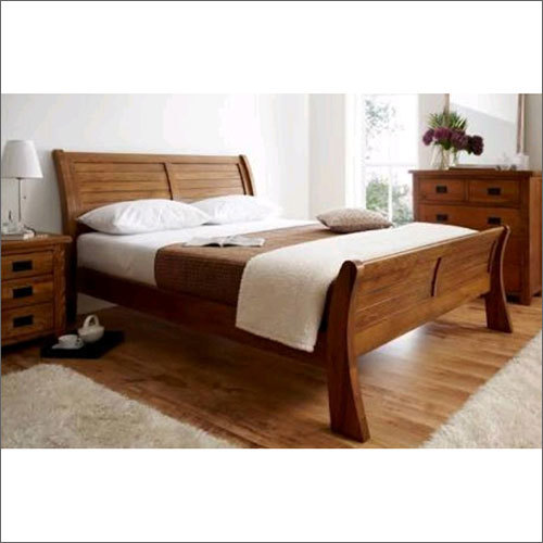 Wooden Plank Size Bed Home Furniture