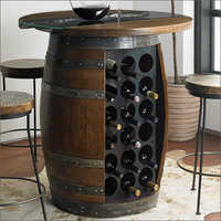 Wooden Bar Barrel