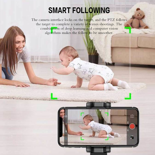 360 Rotation Face Tracking Smart AI Gimbal Personal Robot Cameraman Cell-Phone Stand Holder By GIANTLION SENSOR CO.,LTD